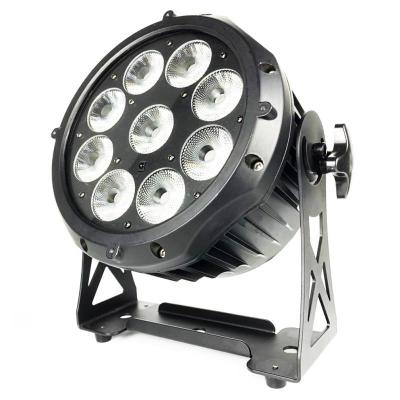 China Aluminum Alloy DMX Stage Light IP65 9pcs 18w 6in1 Waterproof Wireless Battery Operated Led Par Light for sale