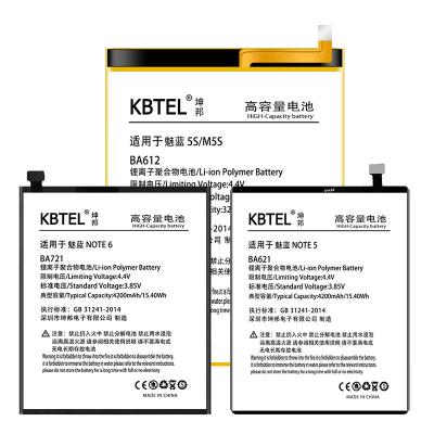 China High Capacity KBTEL Lithium Ion Batteries For Meizu Meizy 5S M6 12M M5 M612Q M5S High Capacity BA612 Rechargeable Batteries Battery for sale