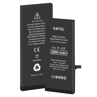 China KBTEL Mobile Phone Accessory Batteries High Quality Mobile Phone Battery Battery For Real Phone 6sp 28000mAh Capacity for sale