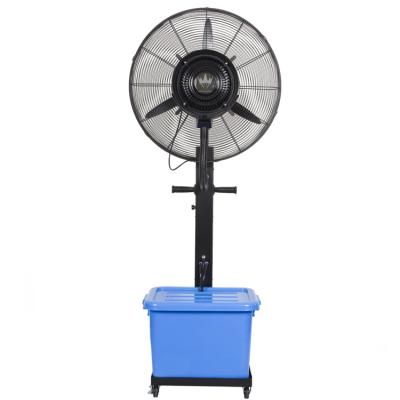 China Outdoor Pedestal Installation Spare Parts Mist Free Industrial Fan Outdoor Cooling Water Mist Fan for sale