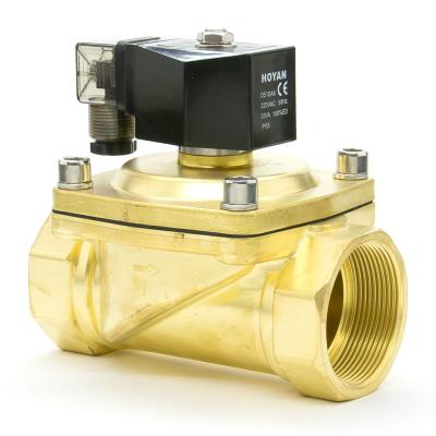 China General Hoyan PU-50 Normally Closed 2 Inch Air Water Solenoid Valve With Plug Type for sale