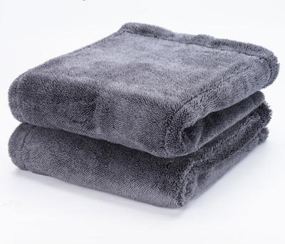 China Sustainable Loop Drying Towel Microfiber 1200 Twisted Fiber Micro Towel For Car for sale