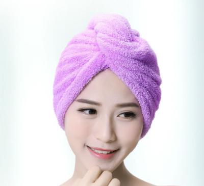 China QUICK DRY Coral Fleece Fiber Micro Hair Towel Hair Towel for sale