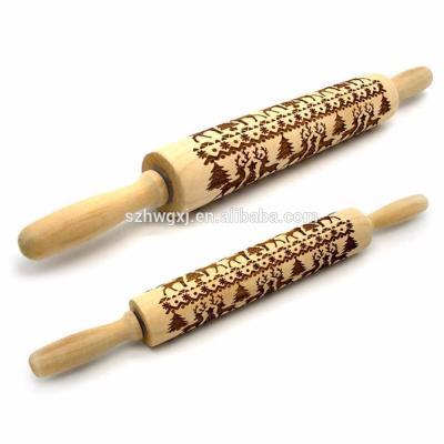 China Sustainable High Quality Durable Using Holiday Mini Rolling Pin Tool For Various Embossed Pizza for sale