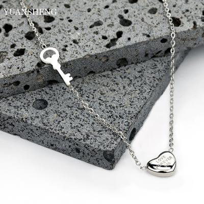 China 2022 Fashion Jewelry Heart Necklace Sliver Gold Filled Stainless Steel Necklace For Women Imagination for sale