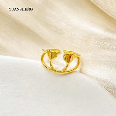 China Classic Fine Gold Jewelry Rings Women Stainless Steel Jewelry Stainless Steel Rings for Women for sale