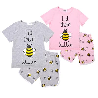 China kids casual pajamas wholesale girls sleepwear pajamas for boys kids short sleeve pajamas kids clothes baby pajamas for sale