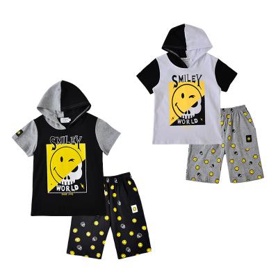 China New Design Breathable Summer Kids Sport Style Hoodie T-shirt Set Kid Clothing for sale