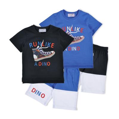 China Petelulu Boys Casual T-Shirts Set 2/3/4/6/8/10 Years Old 100% Cotton Children Clothing Set Children for sale