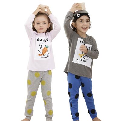 China Breathable Cotton Little Kid Pajamas Sleepwear Kids Clothing Set Child Pajamas for sale