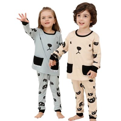 China Winter Animal Pajamas Kids Cotton Breathable Dog Pajamas Children Pajamas for sale