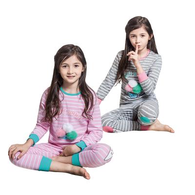 China Lovely Breathable Sleepwear Children Sleepwear Long Sleeve Kids Pajamas for sale