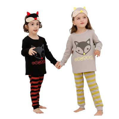 China Lovely Breathable Animal Printed Children Sleepwear Pajamas Cotton Kids Boys Pajamas for sale