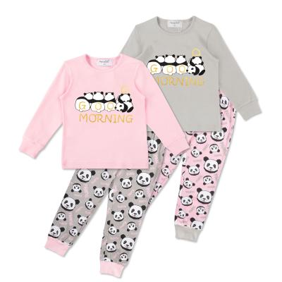 China Wholesale RTS Baby Girls Casual Pajamas Cute Cotton Pajamas Set Kids Sleepwear for sale