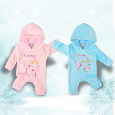 China Longsleeve Autumn New Style Cute Cartoon Flannel Unisex Baby Rompers for sale