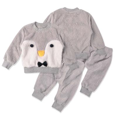 China Wholesale Anti-shrink Newborn Winter Baby Clothes Cozy Coral Fleece Baby Girls Clothing Sets for sale