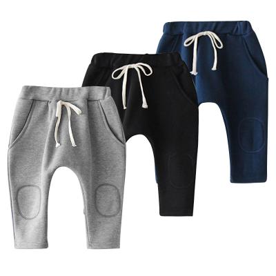 China Anti-Static Baby Boy Clothes Winter Pants With Pockets Organic Cotton Baby Joggers Baby Pants Toddler Boy Joggers for sale