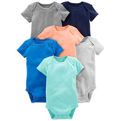 China Simple Style Baby Boys' 6-Pack Shortsleeve Jumpsuit for sale