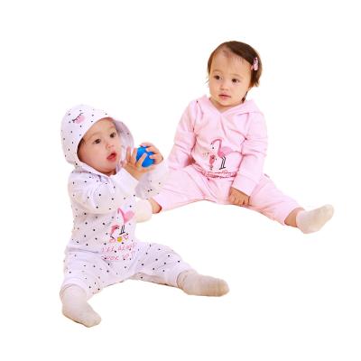 China Petelulu breathable new arrival long sleeve flamingo costume baju anak girls boutique clothing baby romper for sale