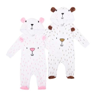 China Lovely Cute Breathable Petelulu All Over Print Hedgehog Baby Jumpsuit Girls Ropa De China Rompers for sale