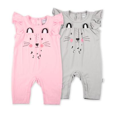 China Sleveeless Petelulu baby girs short sleeve romper wholesale infants one-piece summer children outwear for sale