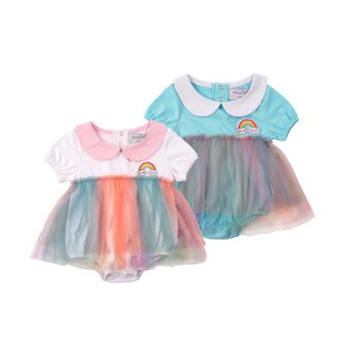 China 2020 Summer New Arrival Eco-friendly Baby Rompers Washable Breathable Baby Clothing Sets 0-1 Months for sale