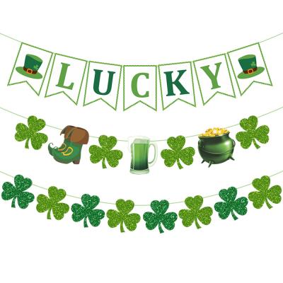 China Festival Decoration Erland Holiday Outdoor Holiday Decorations St. Patrick's Day Supplies Banner Party Background Wallpaper for sale