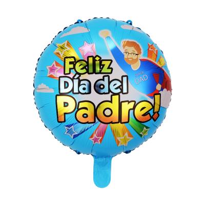 China Hot Aluminum Material Cheap Adult Decoration Activities Father's Day Foil Spanish Party Balloons Birthday Party Decoration for sale