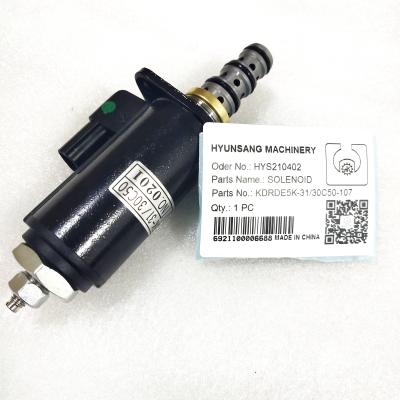 China Solenoid KDRDE5K-31 30C50-107 YB35V00005F1 For Kobelco SK230-6E Excavator for sale