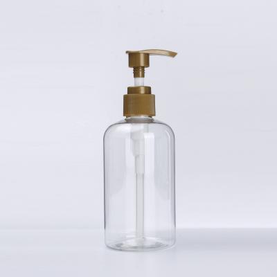 China Cosmetic Empty Clear Cylinder Refillable Plastic Lotion Bottles With Pump Dispenser for sale