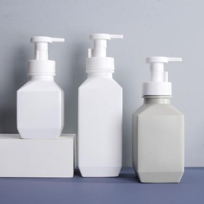 China Cosmetic Professional Cosmetic Soap Dispenser Liquid White Plastic Bottles With Foam Pump for sale