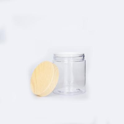 China 50ml 100ml 120ml 150ml 200ml 4oz Clear Pet Cosmetic Packaging Plastic Cream Jar With Plastic Lid for sale