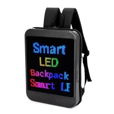 China With USB LED Travel Mochila Backpack Display Screen Backpack Bag for sale