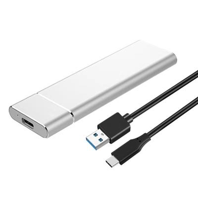 China M.2 NGFF SSD Case USB 3.1 Aluminum High Speed ​​Data Transfer Adapter M.2 Ngff Portable SSD Enclosure for sale