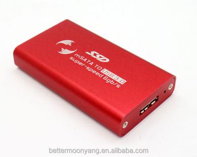 China Wholesale MSATA Aluminum USB 3.0 In SSD Hard Disk Box for sale