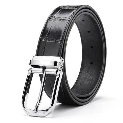 China High Quality Eco-Friendly Leather Customized Casual Private Label Belt Buckle Belt For Men Pin Buckle Belts for sale