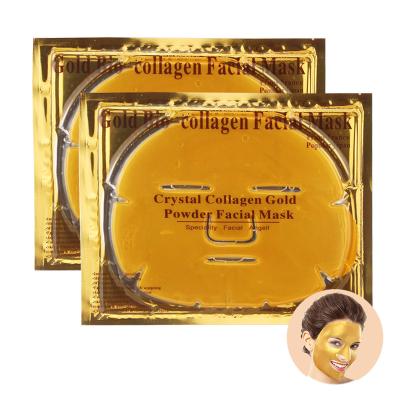 China Anti Aging Moisturizer Beauty Cosmetic Products And Wrinkle Skin Care Crystal Facial 24k Gold Collagen Neck Mask for sale