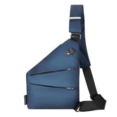 China 2021 Fashion Nylon Tactical Military Waterproof Luxury Designer Style Messenger Blue Leather Korean Bag For Men for sale