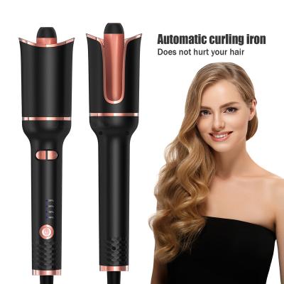 China Adjustable Heat Settings High Performance Salon Tools Durable Portable Hair Care Curling Iron Portable Automatic Hair Curler for sale