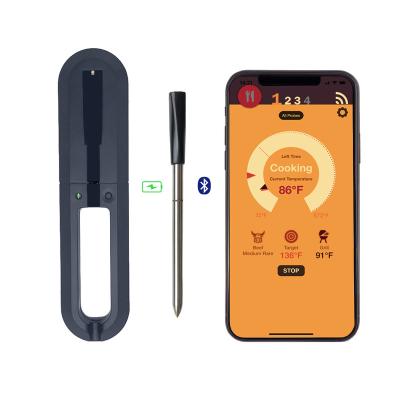 China : Smart Grill Dropshipping Meat Thermometer Customized Logo 165ft Long Range Meat Food Steak Wireless BT Thermometer Meat Thermo for sale