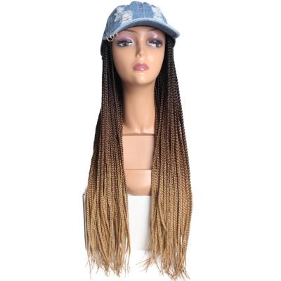 China Long Afro Bobo Baseball Cap Wig Synthetic Curly Curly Wigs Cap With Dreadlock Hair For Women Braided Wig Cap for sale