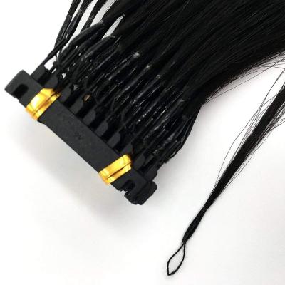 China Wholesale 20inch Silky Straight Double Wave Virgin Remy Human Hair 0.5g/s 6d Hair Pulled Hair Extension for sale