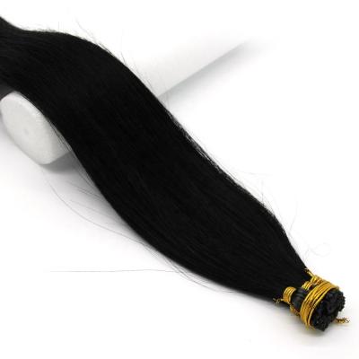 China Silky Straight Wave Pre Bonded Keratin I Tip Indian Hair Extensions 16-24