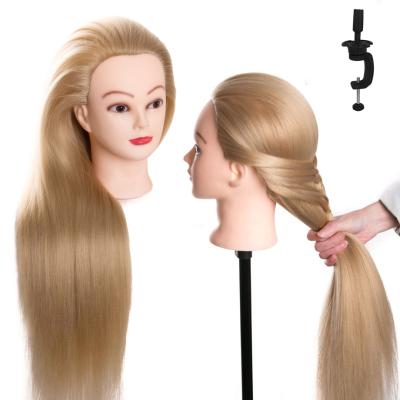 China Head Training Head Dolls For Hairdressers 32 Inch Synthetic Hair Mannequin Head Training Head Hairstyles For Training for sale