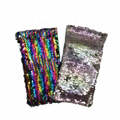 China Glass Storage Fashion Blingbling Sequin Sunglasses Pocket Eyewear Pouch New for sale