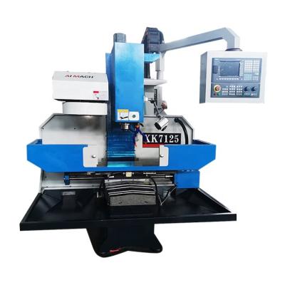 China Vertical Construction Material Stores XK7125 CNC Milling Machine 4 Axis for sale