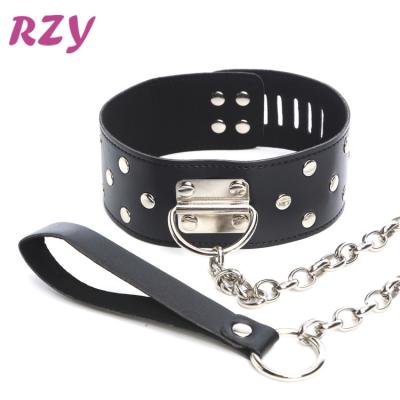 China Adult High Pleasure Hot Selling Sex Toys Nylon Strap BDSM Bondage Neck Collar With Hand Restraint Cuff for sale