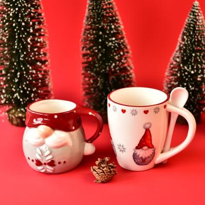 China 2021 viable new design handpainting Santa OEM ODM 3d christmas mug for sale