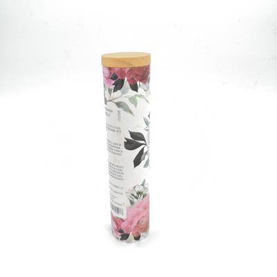 China Recyclable High Quality Eco Friendly Cosmetic Packaging Custom Printed Cylinder Cardboard Tube Packaging Box Round for sale