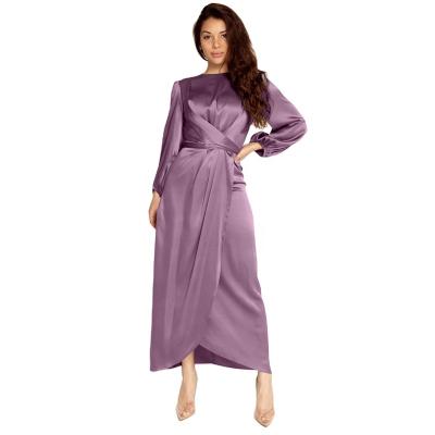 China Wholesale Shein Islamic Robe Satin Long Sleeve Clothing Sleeve Plus Size Robe For Woman for sale